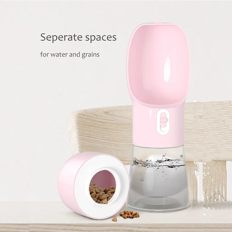

Portable Pet Travel Feeder Dog Outdoor Drinking Bowl Puppy Water Bottle Multifunctional Dispenser Food Container Drinking Cup