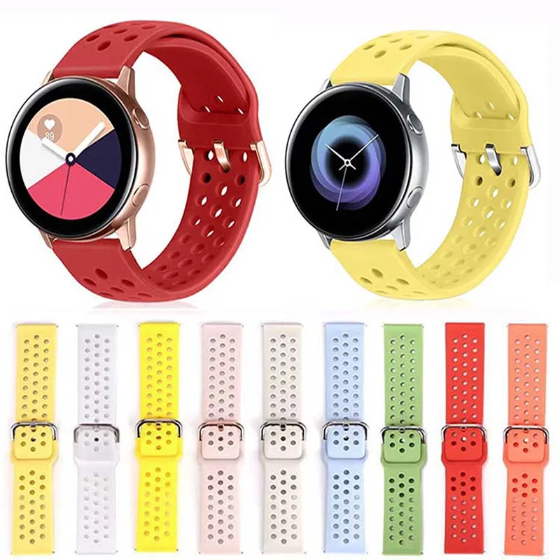 Силиконовый ремешок для часов amazfit bip 22 мм 20 Galaxy Watch 46 Samsung Gear sport S2 s3 Frontier