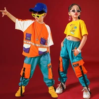kids hip hop clothing for girls boys crop tank tops jogger long pants jazz dance wear costume ballroom dancing clothes