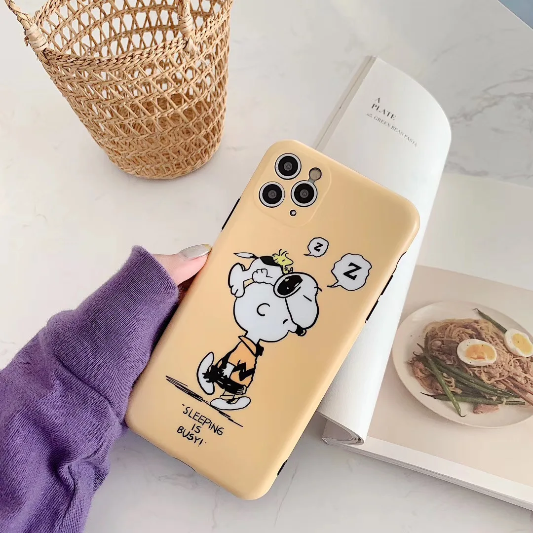 Забавный Милый мультяшный арахис Charlie Коричневый чехол для телефона iPhone 11 Pro X XS MAX