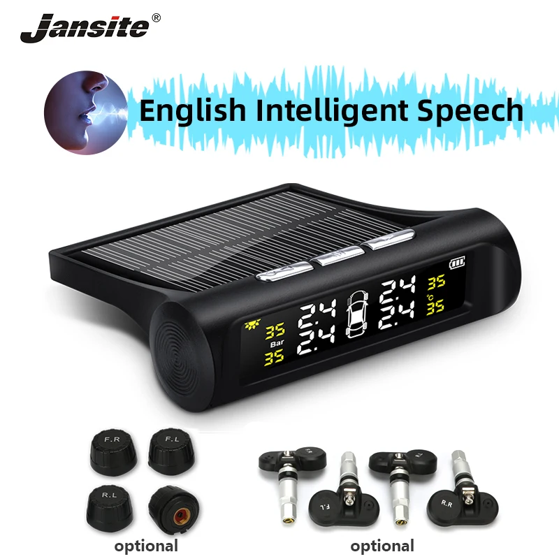 Система контроля давления в шинах Jansite датчик на солнечной батарее с голосовым