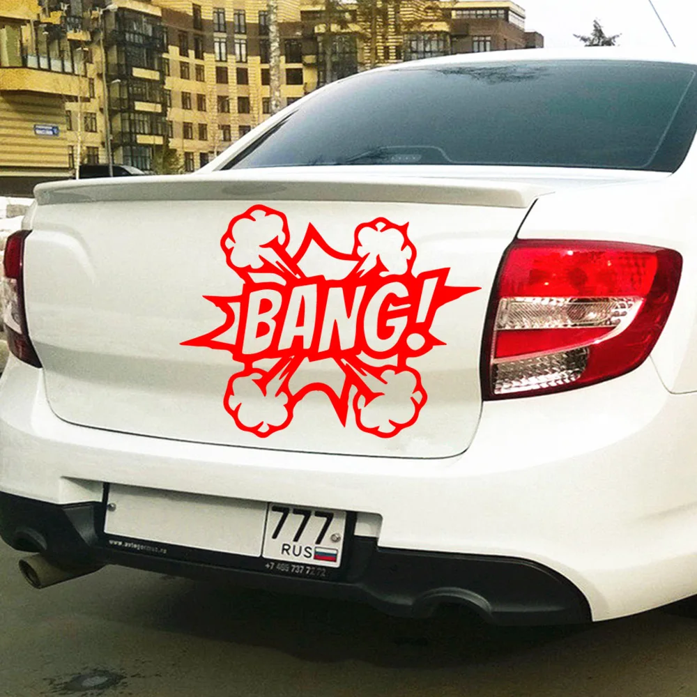 

NEW Bang Quote Car Decal Decal Car Styling Motorcycle Body Cool Covers Black/Silver