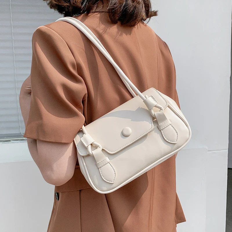 

Simple Shopping Bag Women's Shoulder Bags Vintage Casual Women' Bag Daily Purse Totes Handbag Fashion Underarm Bags Dress Bag