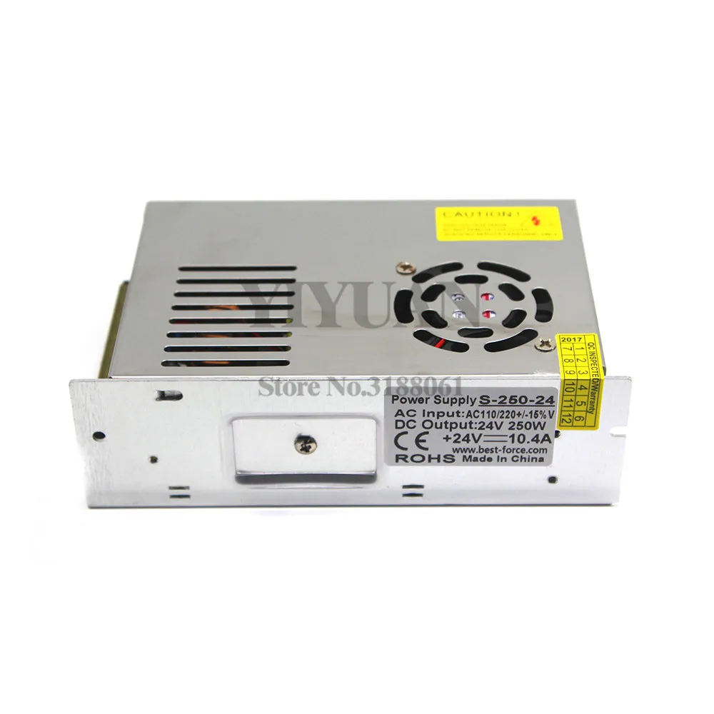 250 Вт 10.4A 24 в импульсный источник питания 110 В 220 трансформатор AC DC24V SMPS для