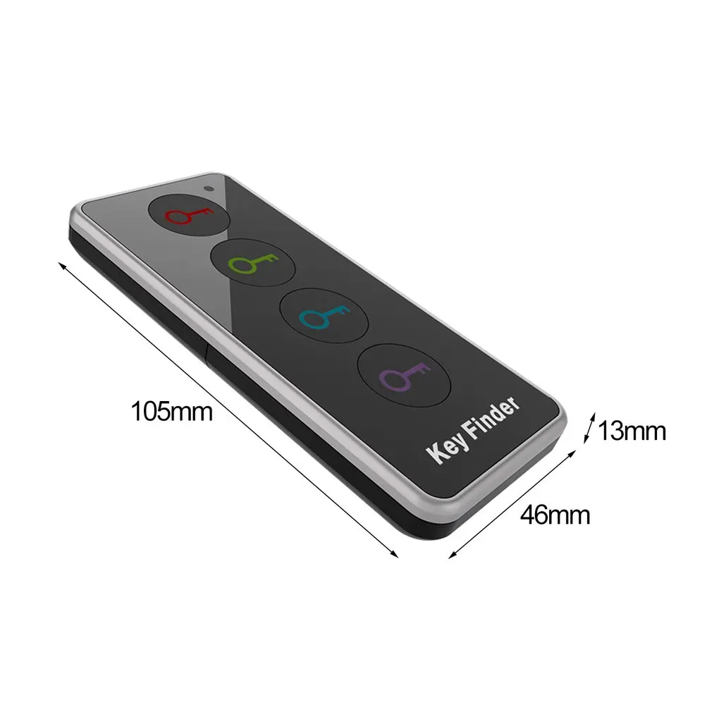 

hot 4 in 1 Electronic Wireless Key Finder Set Locator Alarm Car Keychain 40m Range Key Tracker With Dock Base LED Torch Function