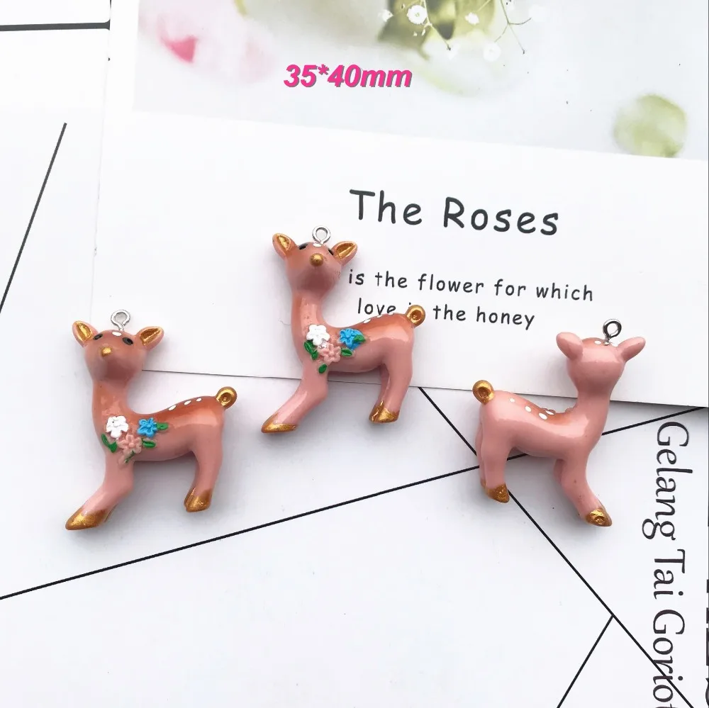 10 шт. подвески в виде оленя 35 х40 мм|Шармы| |