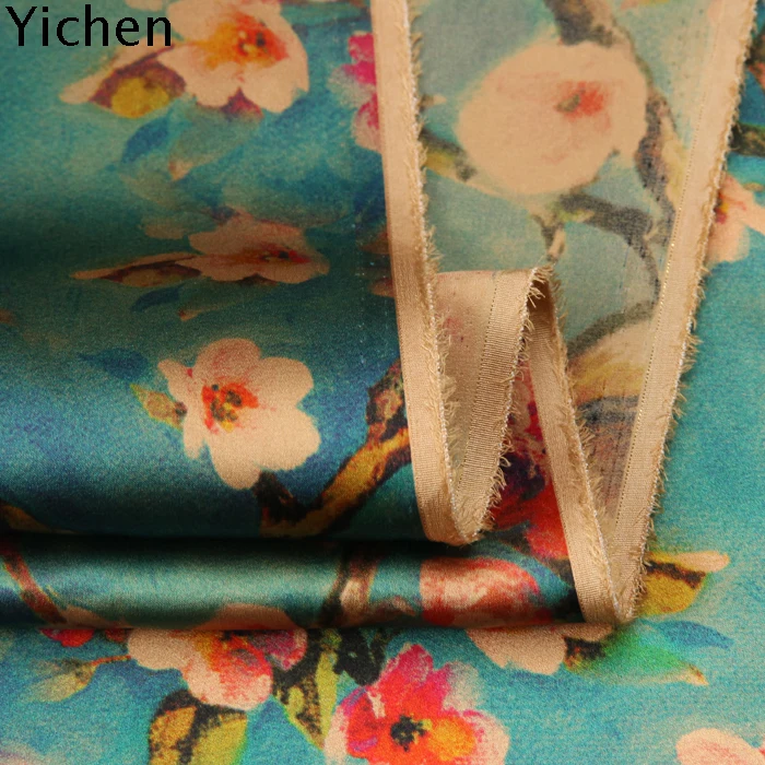 

Ткань Cheongsam Шелковый лютик, эластичный атласный геймпад