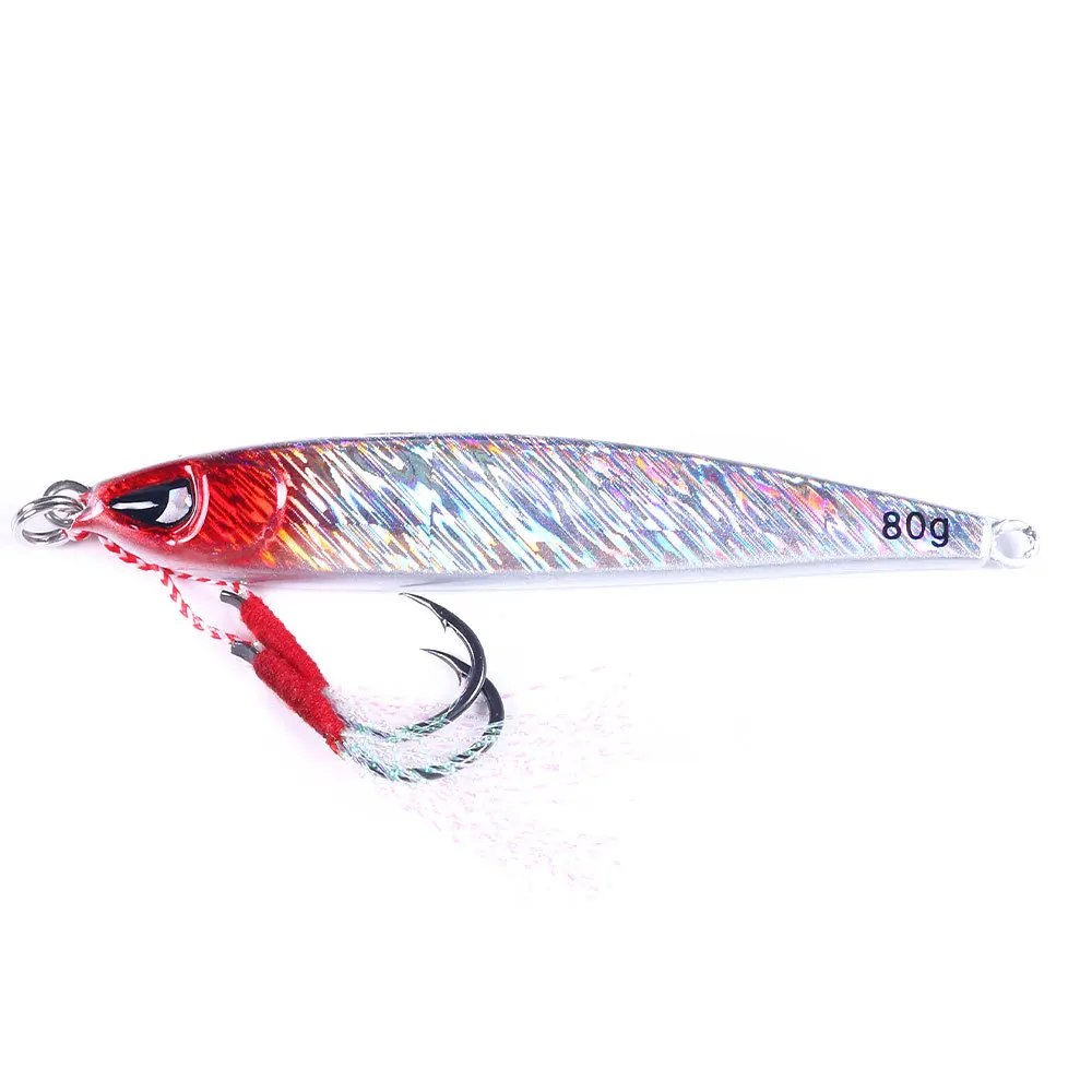 

5pcs 80g fishing jigging lure spoon spinnerbait metal jig bait bass tuna lures jig lead minnow pesca fishing tackle