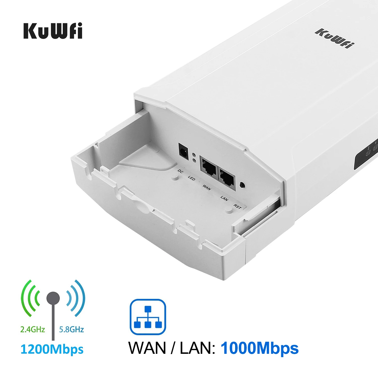 Уличный Wi Fi ретранслятор KuWFi беспроводной мост 1200 Мбит/с точка доступа/CPE
