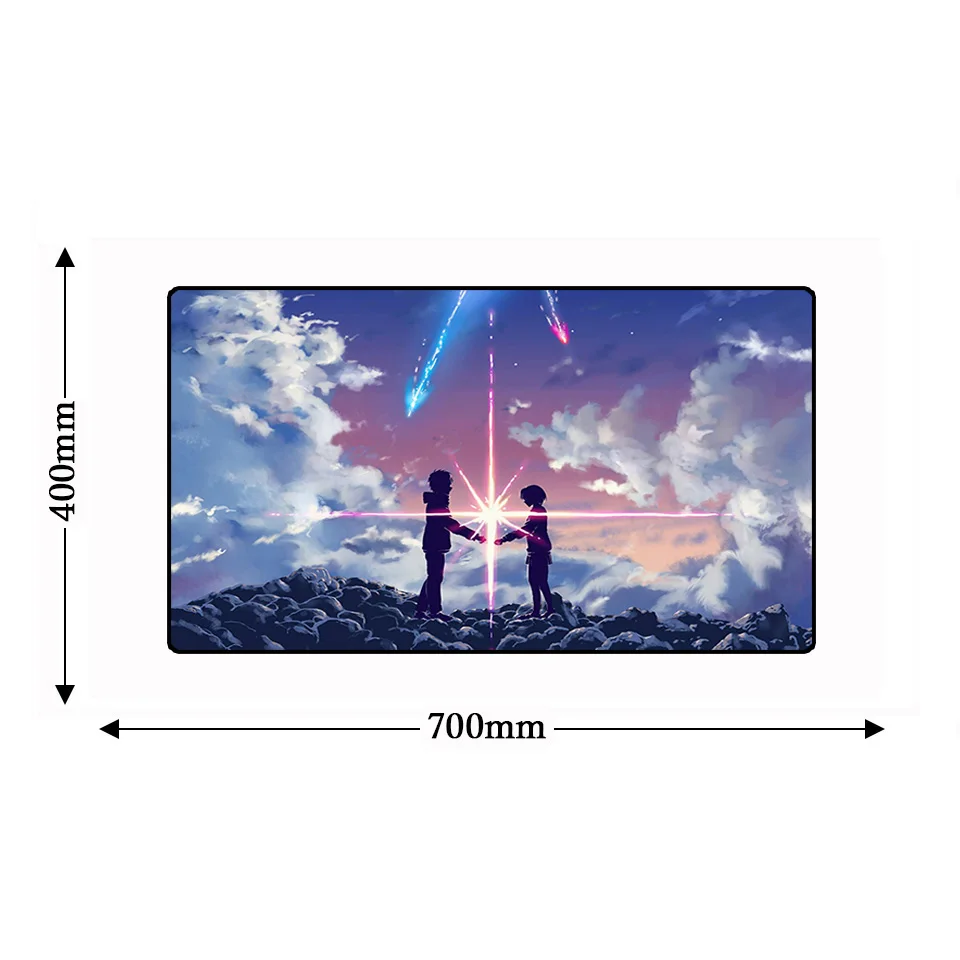 Большой Коврик для компьютерной мыши с рисунком из мультфильма Love Anime Lockedge Girl