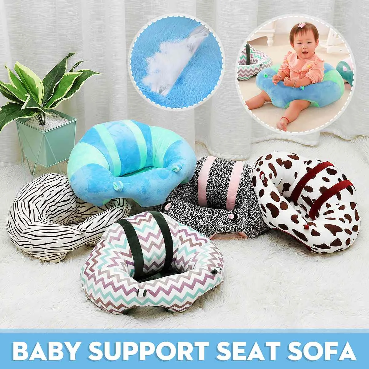 

Удобные детские Поддержка сиденье сидеть мягкое кресло подушка диван плюшевая игрушка-подушка мешок фасоли красочные детка стулья мешок ф...