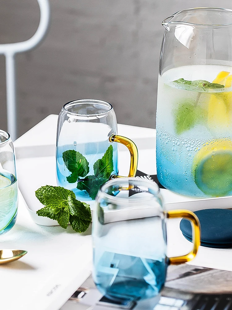 

Cold water pot glass high temperature explosion proof Japanese cold water pot large capacity cup household teapot suit