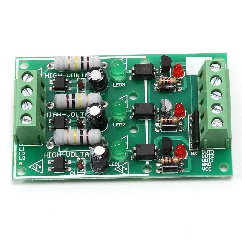 3 канальная оптопара модуль изоляции AC 220V изолированный тестирования платы без