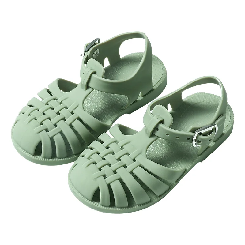 Сандалии желе детские мягкая нескользящая обувь принцессы летняя пляжная