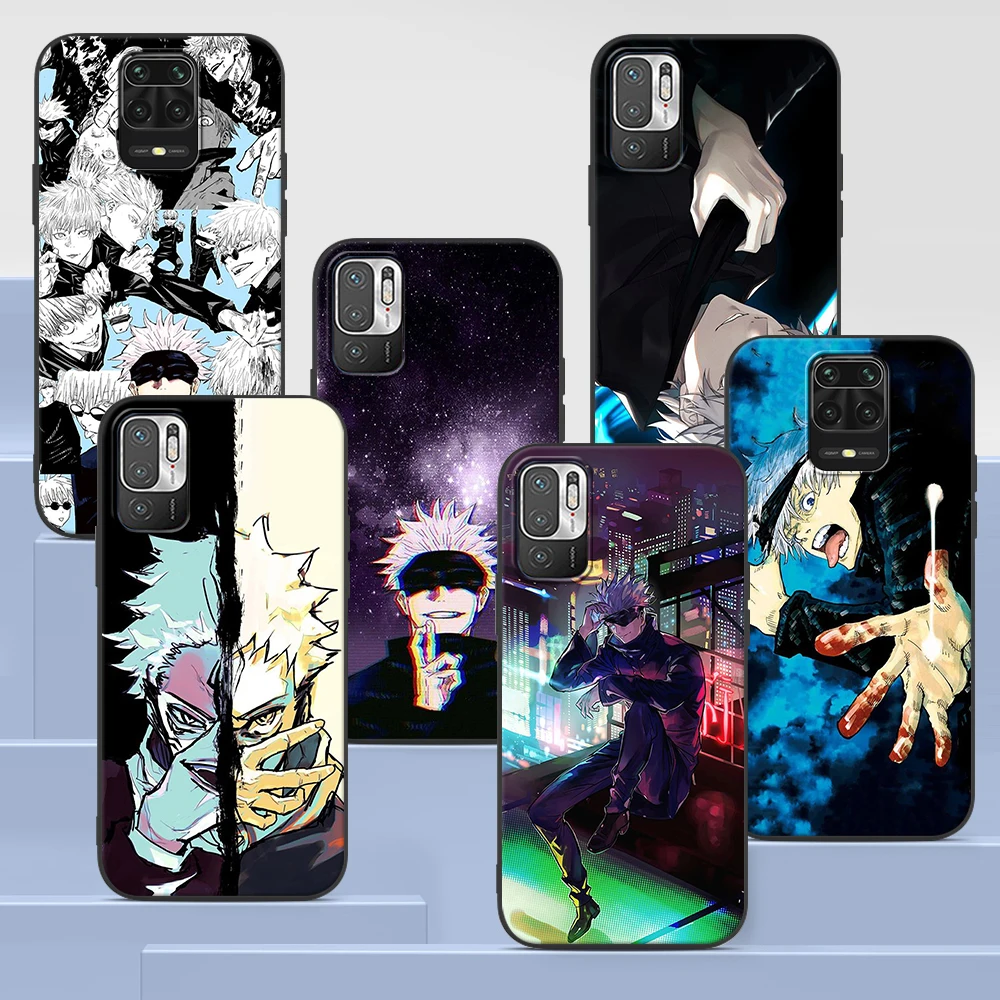 

Hot Jujutsu Kaisen Phone Case For Xiaomi Redmi Note 9S 9 8 10 Pro 9C 7 9A 8T 7A 8A 6A 6 10S K20 Silicone Black Soft Back Cover