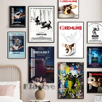 gremlins horror fantasy movie poster cartoon art prints canvas painting character wall hanging stickers kids room home decor
