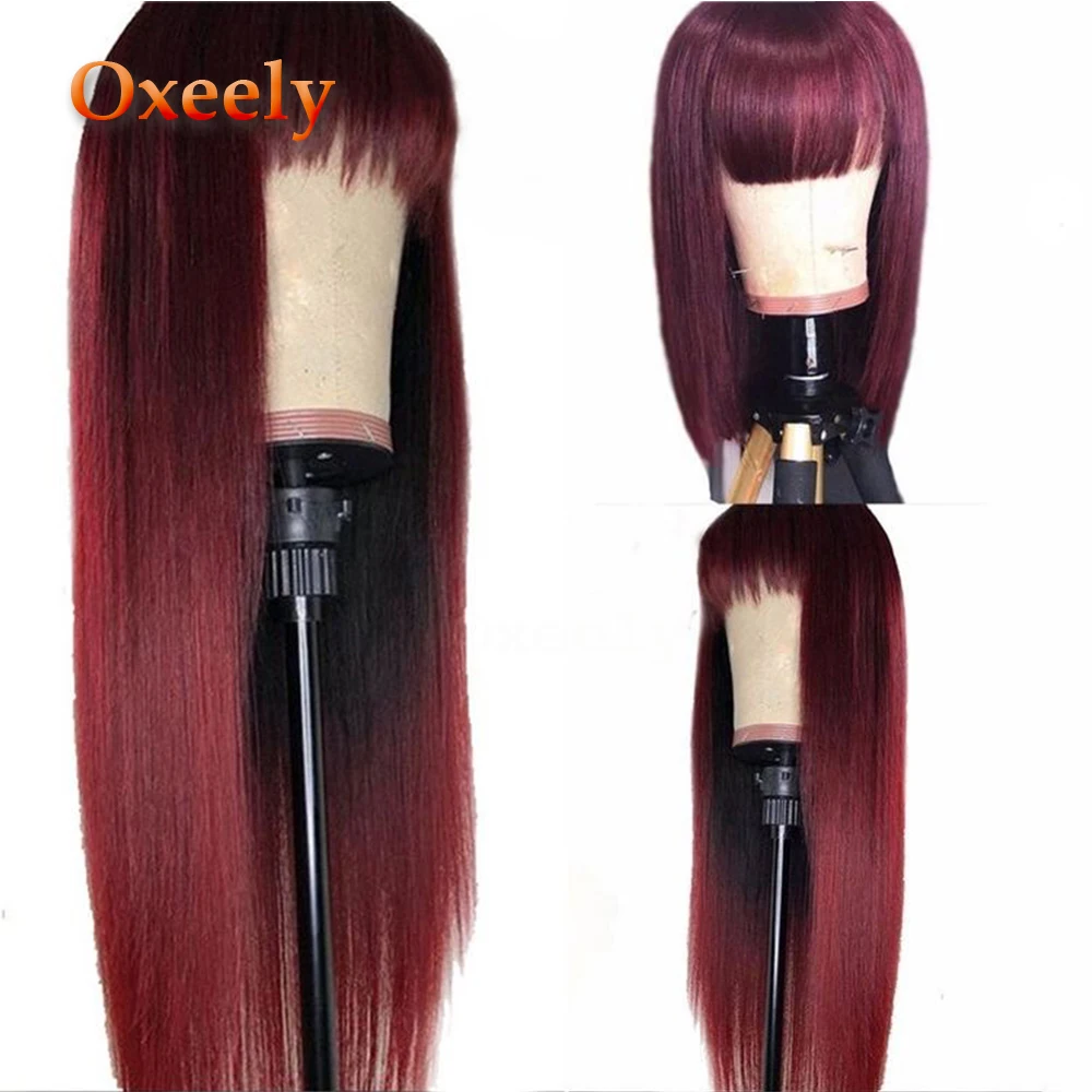 Oxeely гамбургерские красные оранжевые серые длинные парики для волос