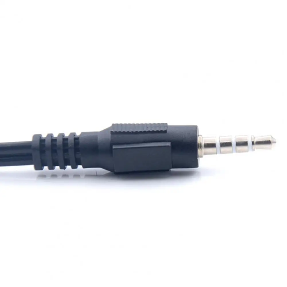

Audio Cable Adapter Flexible Stable Signal 2-in-1 3.5mm Jack Headphone Cord AUX Cable for Laptop Phone DVD