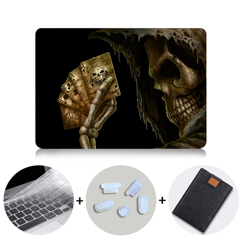 MB05 MTT чехол для Apple Macbook Pro 13 15 retina Air 11 13 дюймов Сенсорная панель Череп чехол для ноутбука mac book 12 защитный чехол - Цвет: MB05