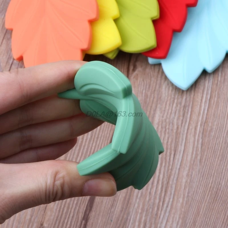 1 шт. силиконовые бусины листья пищевая BPA бесплатно для ребенка прорезыватель