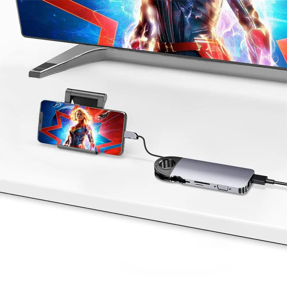 Vmade USB C концентратор 3 0 HDMI Thunderbolt адаптер для MacBook Samsung Galaxy S9 Huawei P20 Mate 20 Pro Type