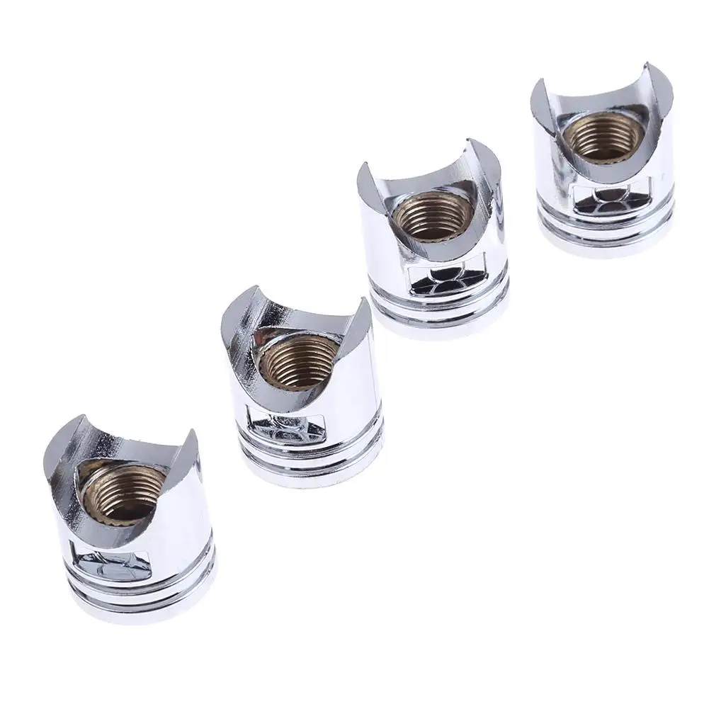 4 шт. универсальные серебряные автомобильные диски для колес шины пылезащитные