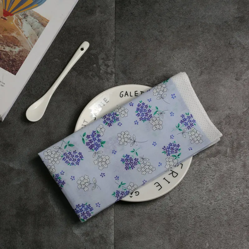 Handkerchiefs Women Kawaii Simple Classic Pocket Square Floral Printed Elegant Vintage Leisure Fashion Womens Chic New Females - Цвет: 21