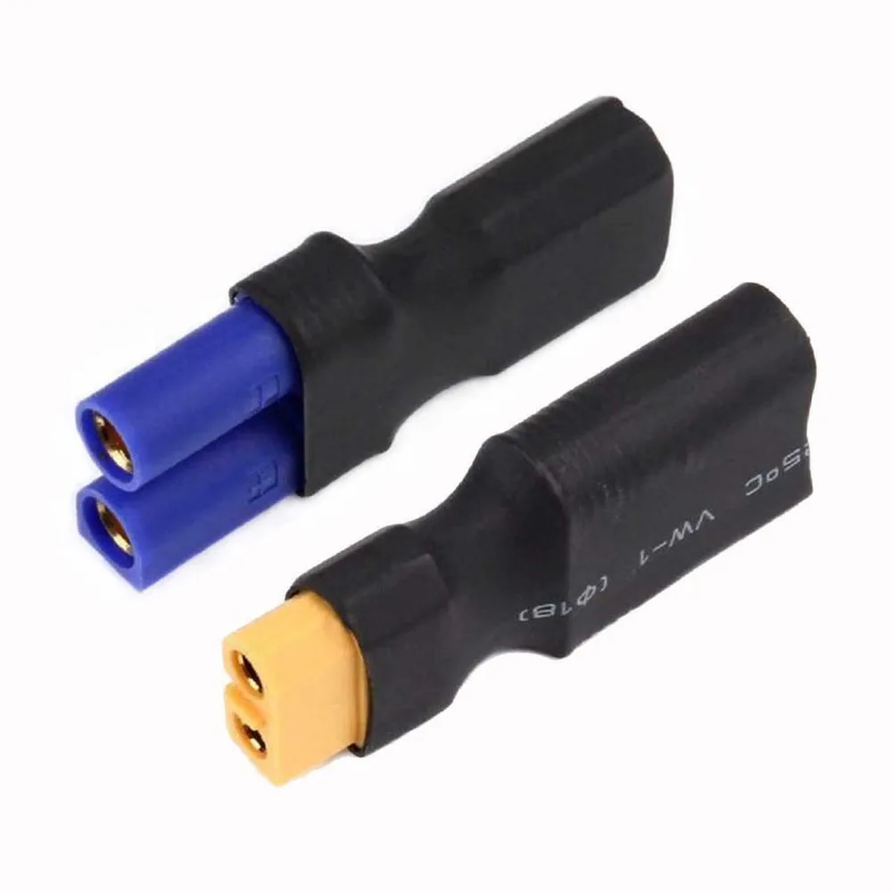 

Переходник для батареи XT60 в EC5, переходник с наружной резьбой на внутреннюю розетку, для батарей Lipo ру, запасные части для самостоятельной сб...