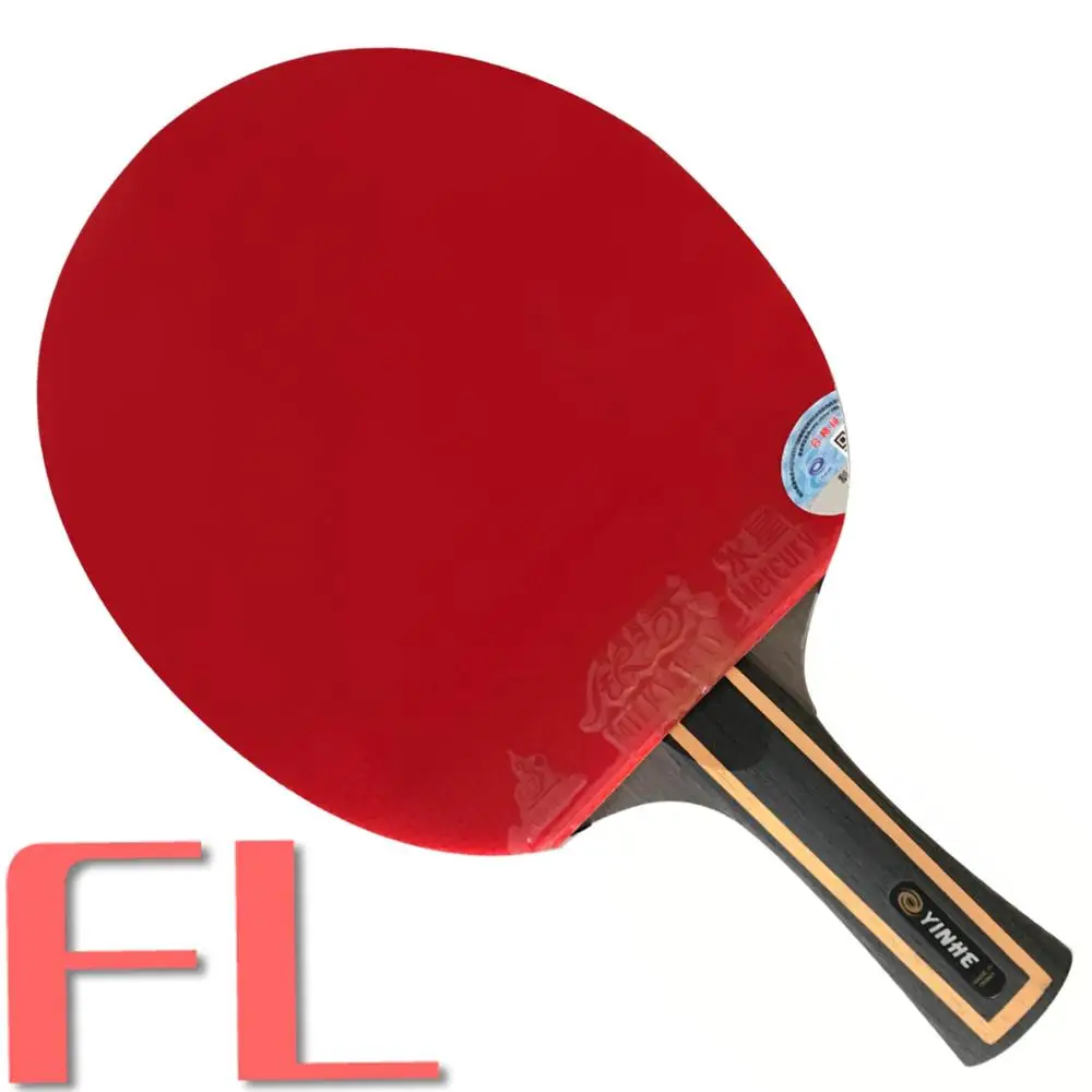 shakehand long FL Профессиональная ракетка-весло для настольного тенниса Galaxy YINHE Mercury.13 Y-13 лезвие с 2x Mercury II Rubbers Long Shakehand FL - Цвет: shakehand long FL