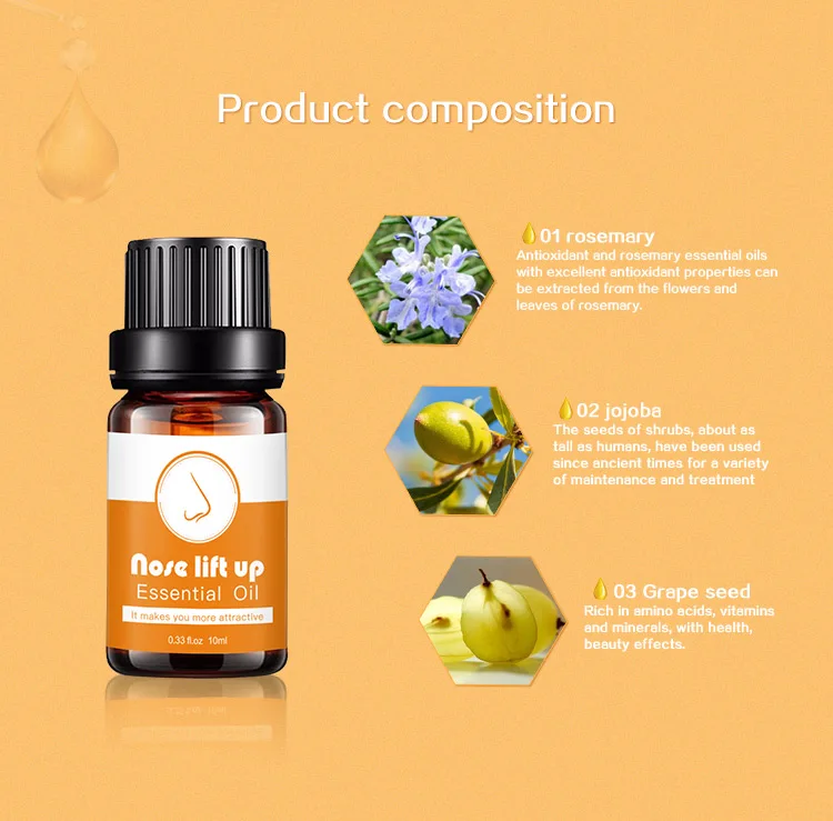 Powerful Nosal Bone Remodeling Essential Oil Beautiful Nose Lift Up Cream Magic Essence Beauty Shaping Oils | Красота и здоровье