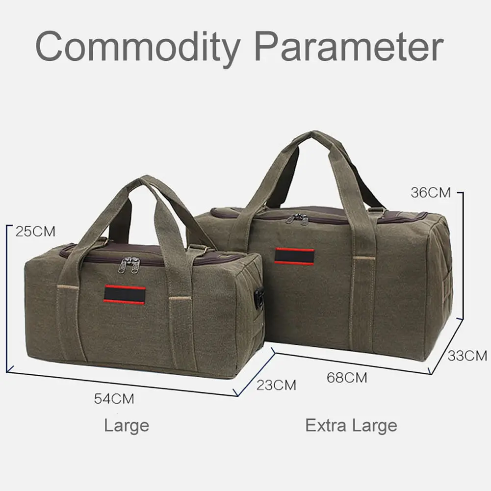 GNWXY Large Capacity Canvas Travel Bags Men Foldable Duffel Bag Outdoor Weekend Bag Overnight Carry On Luggage Bags Dropshipping