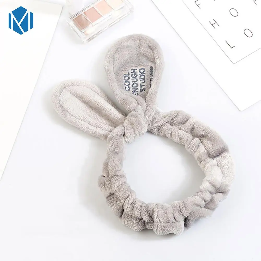 Style A Grey M MISM Fashion Letter OMG Женская повязка на голову из хлопка аксессуары для волос, бантики-узел эластичные женские обручи мыть лицо маска Тюрбан - Цвет: Style A Grey