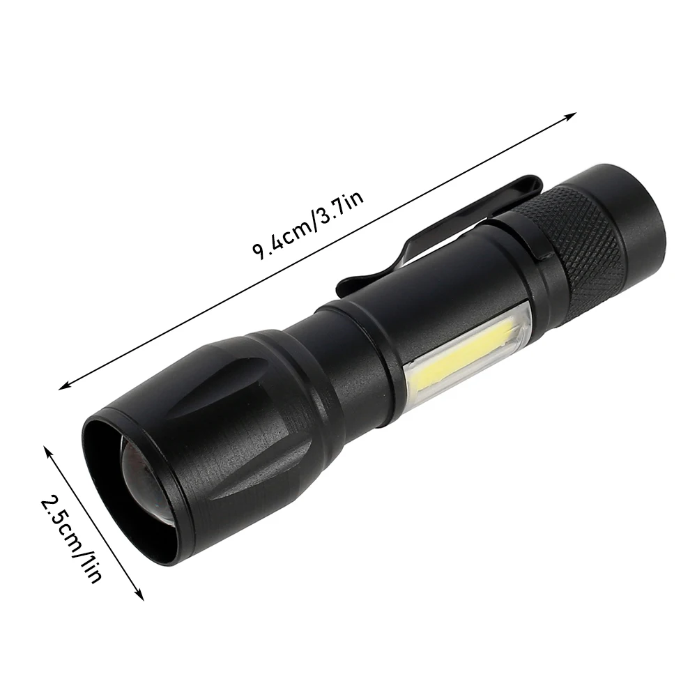 

Portable COB LED Flashlight Waterproof Tactical USB Rechargeable Camping Lantern Zoomable Focus Torch Light Lamp Night Lights