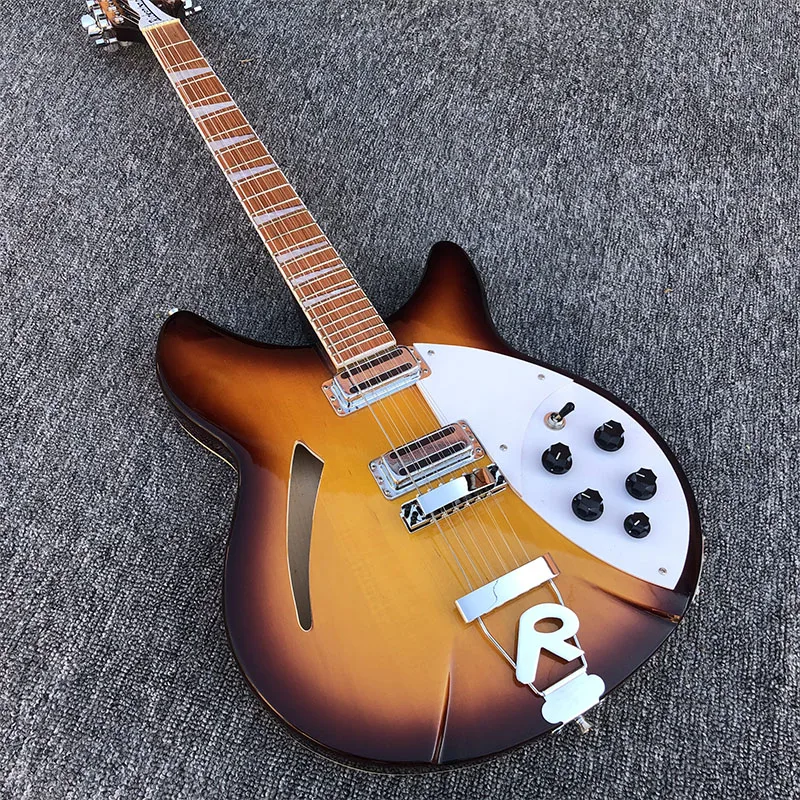 2019 Высококачественная 12-струнная электрическая гитара Ricken Sunset Burst фингерборд из