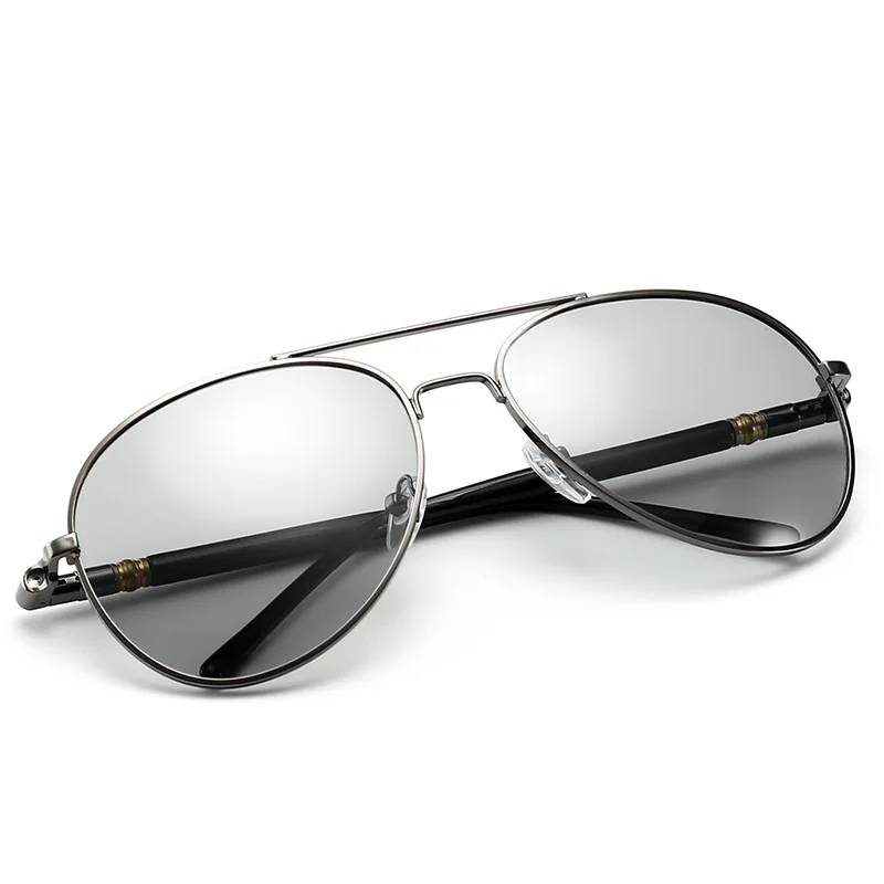 

Óculos de sol fotocromático para homens, óculos de dirigir polarizado com lente camaleão, que varia a cor, designer