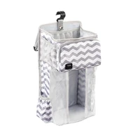 hang diaper organizer easy to clean usb portable baby wipe warmer baby bedside diaper clothes storage bag perfect for travel