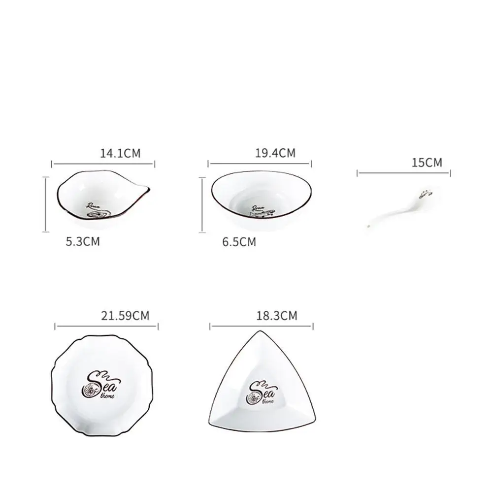 12 шт./компл. керамические вечерние столовые приборы фарфоровые тарелки для