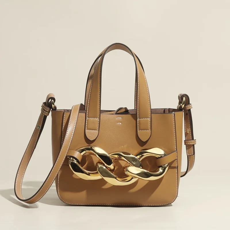 

Women Handbag Small Tote Split Leather Chain Luxury Brand Designer Ladies Vintage Shoulder Purse Crossbody Bags