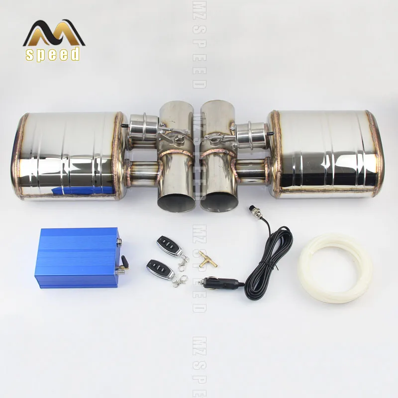 

Car accessories Stainless steel exhaust pipe muffler Universal remote remote control valve exhaust system Vacuum pump controller