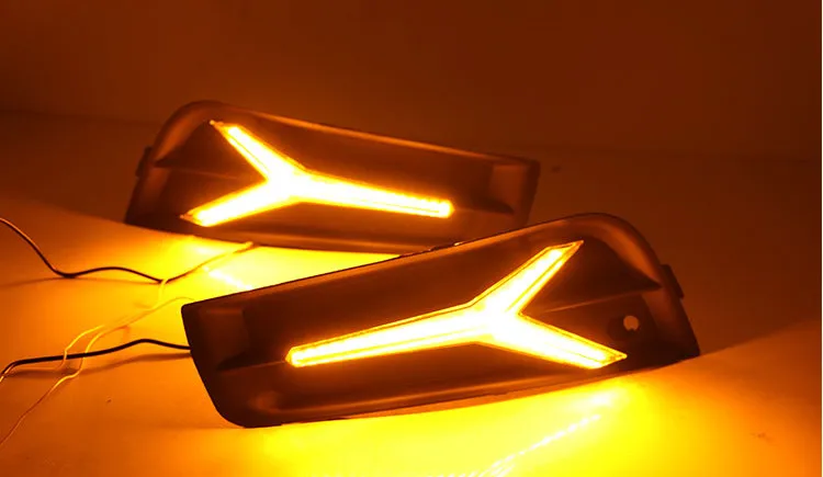 

led daytime running light +turn signal +blue night light assembly for chevrolet cruze 2009-2014, 2pcs