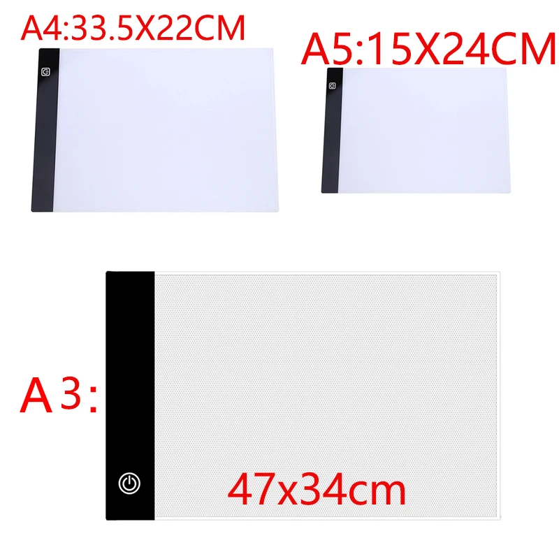 

A4/A5 Size Three Level Dimmable Led Light Pad,Tablet Eye Protection Easier for Diamond Painting Embroidery Tools Accessories