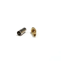 1pc new mmcx male plug rf coax connector crimp for rg316 rg174 lmr100 cable straight goldplated new wholesale