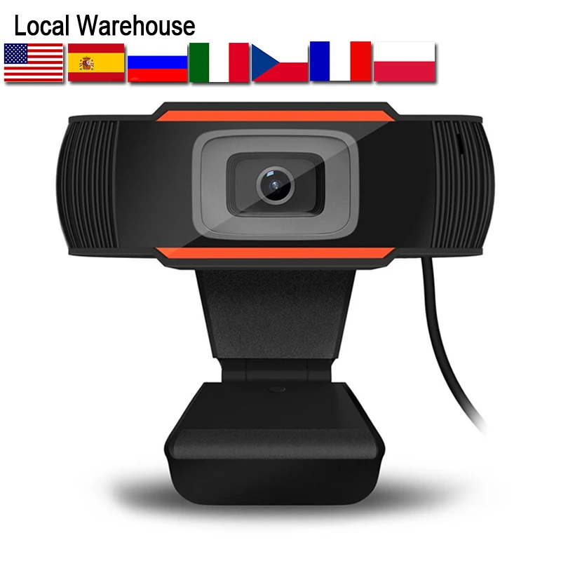 HD 1080P веб-камера Мини компьютер ПК с микрофоном вращающиеся камеры для прямой