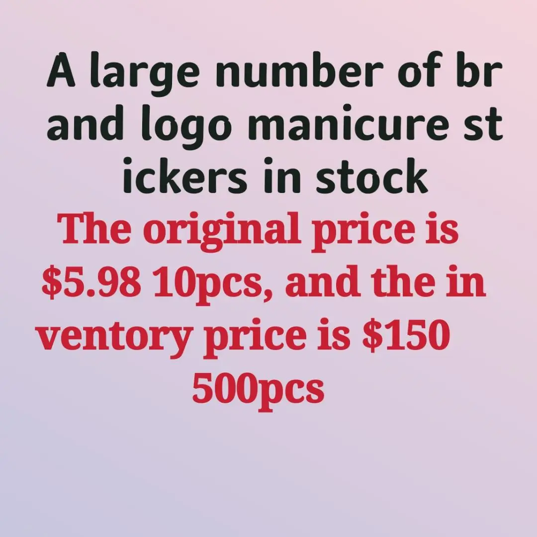 

Mixed stock of 500 pcs brand nail stickers and butterfly nail stickers