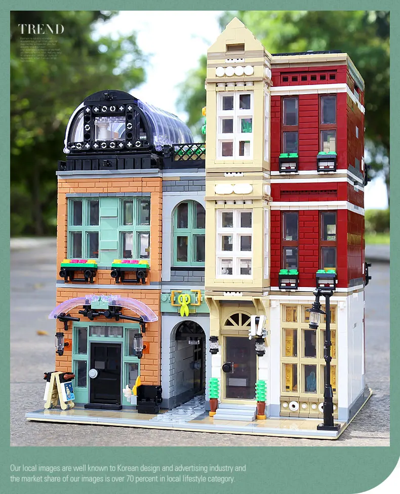 

DHL IN Stock 10005 Street Building Blocks The Shoes Store Set Assembly Model Bricks Building Blocks Kids Christmas Toy Gift