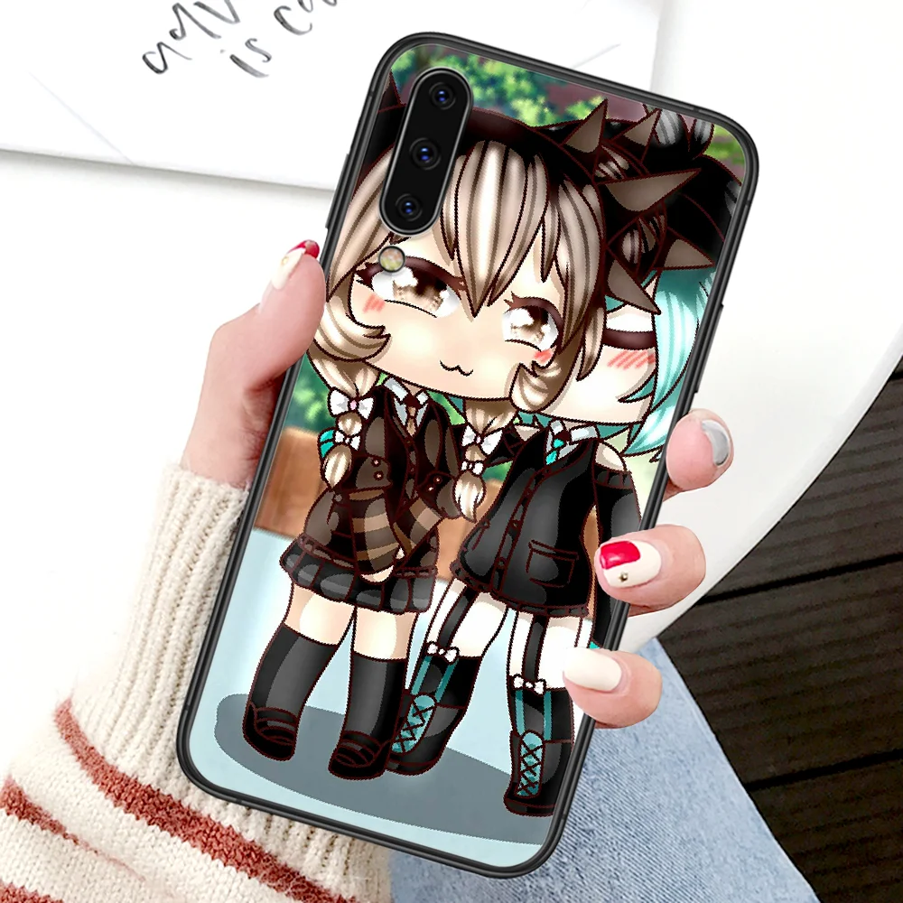 

Gacha-life Game Phone Case For Samsung Galaxy A 3 5 7 8 10 20 20E 21S 30 30S 40 50 51 70 71 4G black Etui Trend Cover 3D Hoesjes
