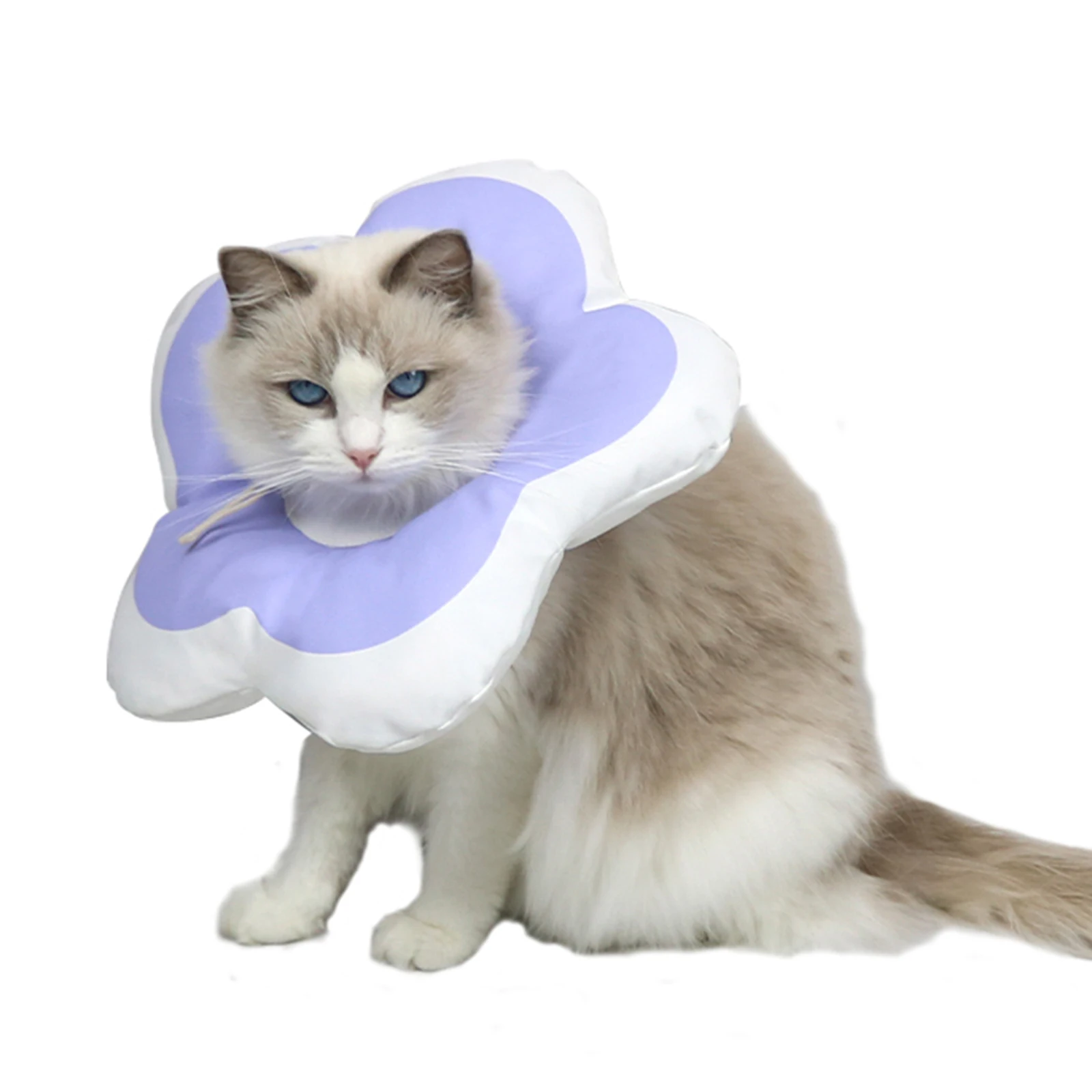 

Pet Adjustable Recovery Collar Comfortable Cone For Cats Puppies After Surgery Wound Healing
