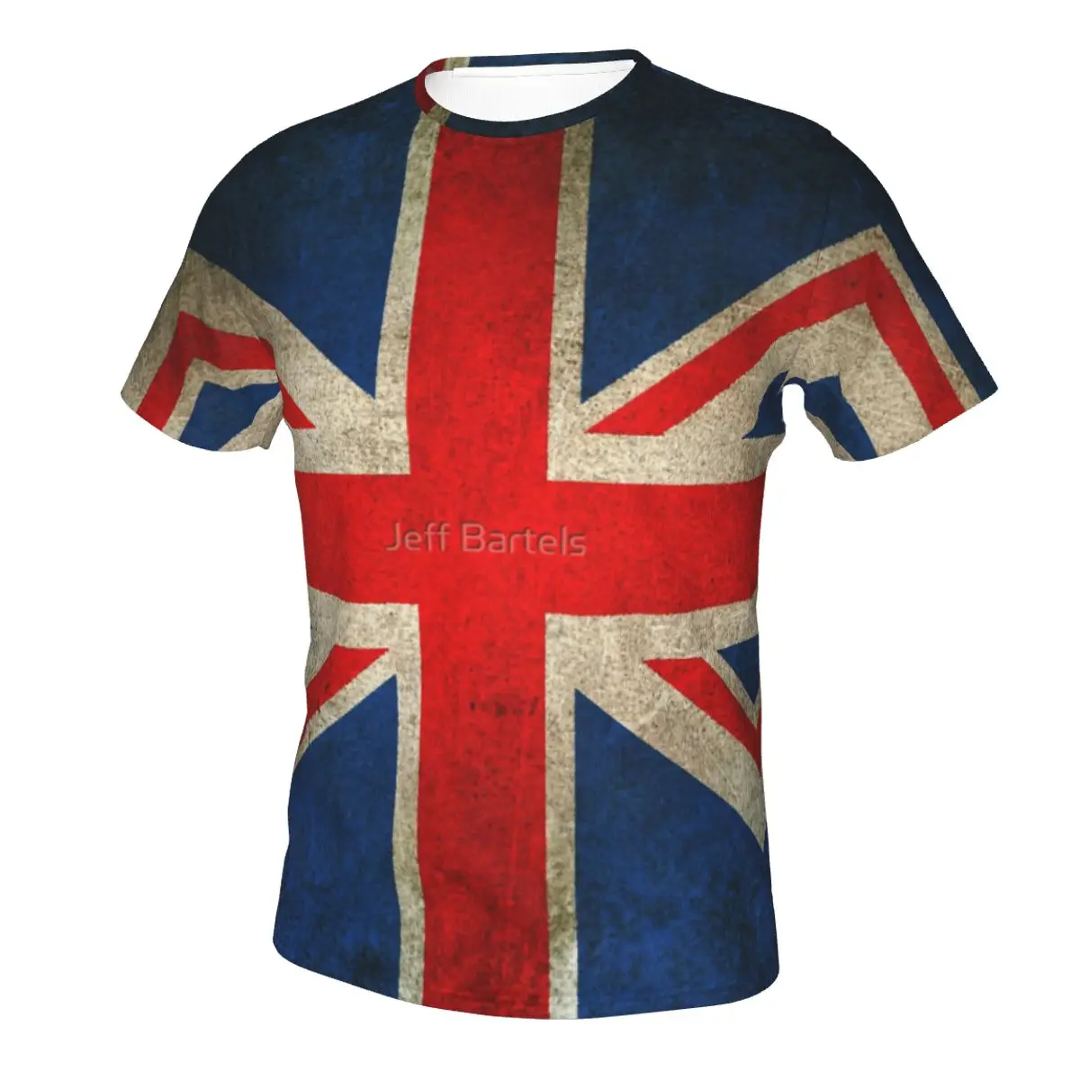 Промо бейсбольная старая и изношенная Винтажная футболка с флагом Юнион Джек