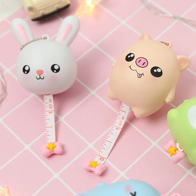 Kawaii Новый рисунок игрушечная лента линейка брелок измерение ключа пряжка сумка