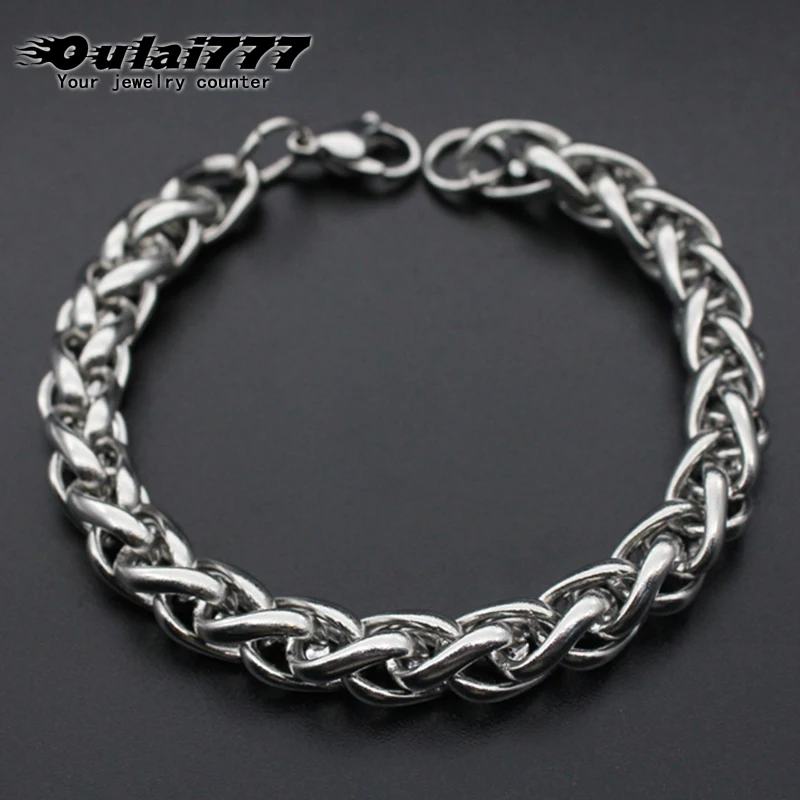 Oulai777 мужской браслет из нержавеющей стали Оригинальные подарки мужские